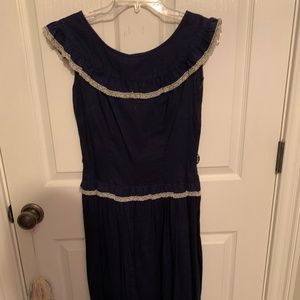 Navy Blue Vintage Dress